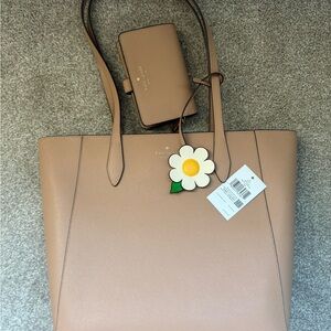 Kate Spade Beige Tote Bag and Wallet Set